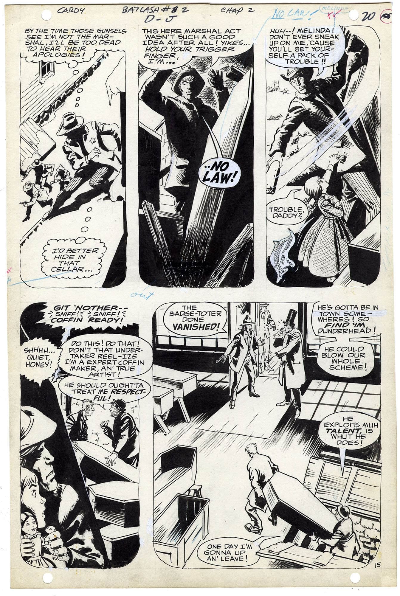 Original Comic Art by Bat Lash 2 P15 Nostalgic Investments